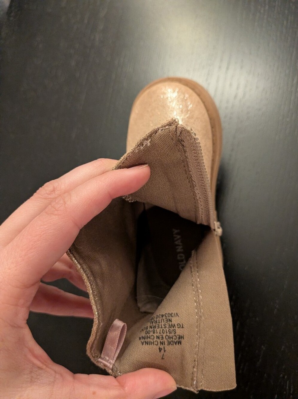Old Navy Girls' Metallic Rose Tassel Cowboy Boot - Picture 8 of 12